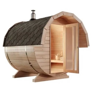 FinnTherm-Fasssauna-kaufen-Samantha-Sparset-saunafass-außen-garten